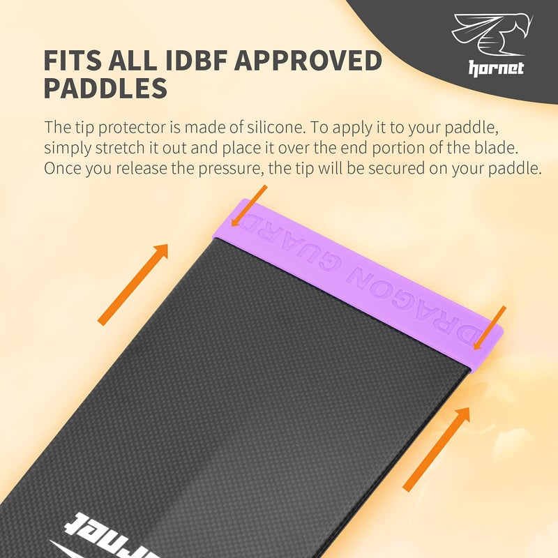 Dragon Guard Tip Protector for Dragon Boat Paddles (purple) - Image 3